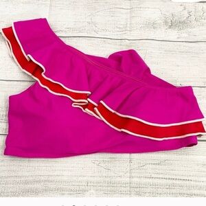 Summersalt Pink Ruffle Bikini Top